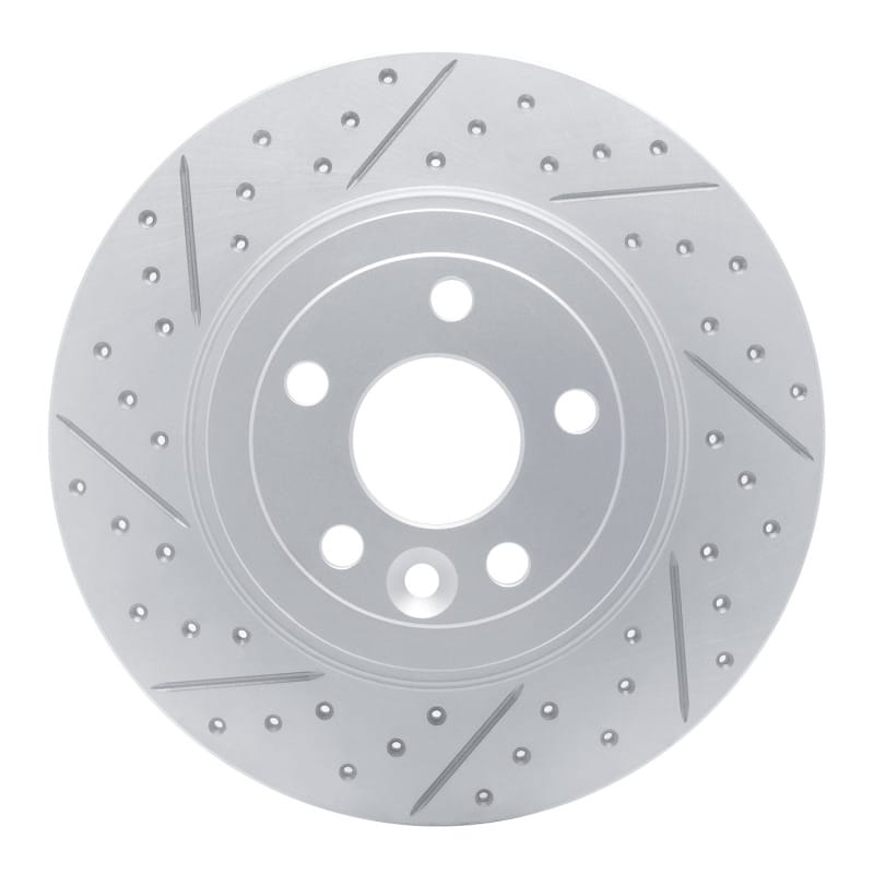 R1 Concepts — R1 16-19 Land Rover Range Rover Evoque Rear Left Drilled & Slotted Geo-Carbon Rotor