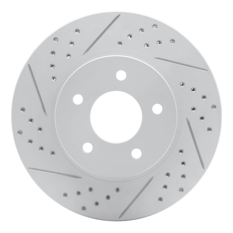 R1 Concepts — R1 02-07 Chevrolet Equinox Front Left Drilled & Slotted Geo-Carbon Rotor