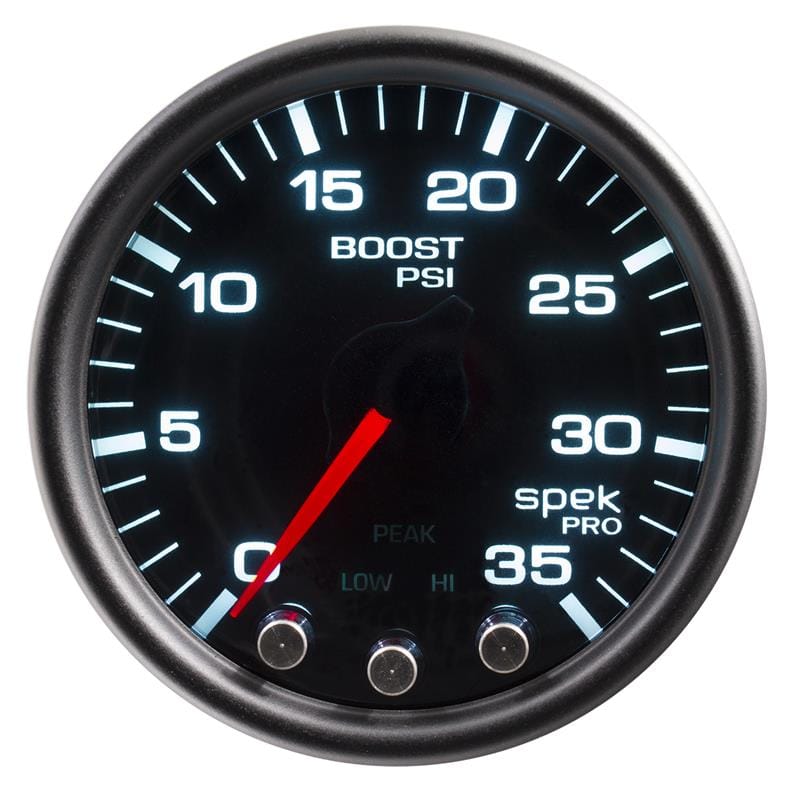 AutoMeter — Autometer Spek-Pro Gauge Boost 2 1/16in 35psi Stepper Motor W/Peak & Warn Blacksmoke//Black
GA 2" BST 35 BSB SPK