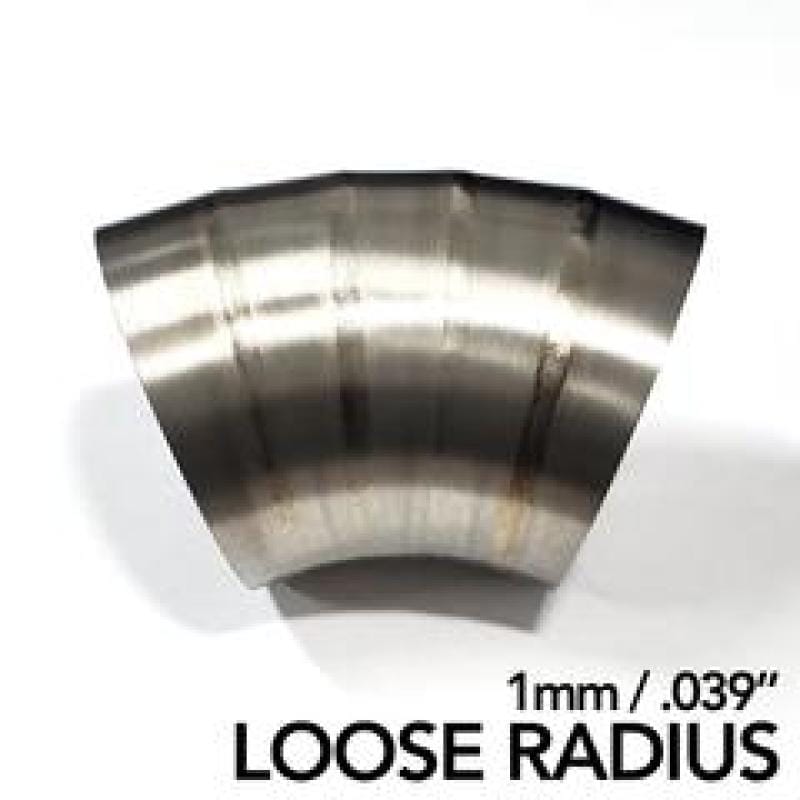 Ticon — Ticon Industries 3in Welded Pie Cuts 1.6D Loose Radius 45 Deg Bend 1mm/.039in- 5pk