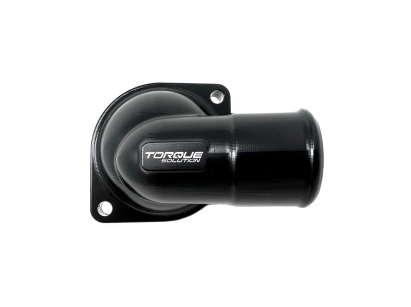 Torque Solution — Torque Solution 02-14 Subaru WRX / 04-21 Subaru STI Billet Thermostat Housing - Black Anodized