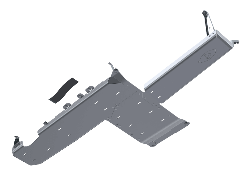Artec Industries — Artec Industries 18-25 Jeep Wrangler JL Sahara Full Bellypan w/ Oil Door - 4 Door 2.0L Aluminum