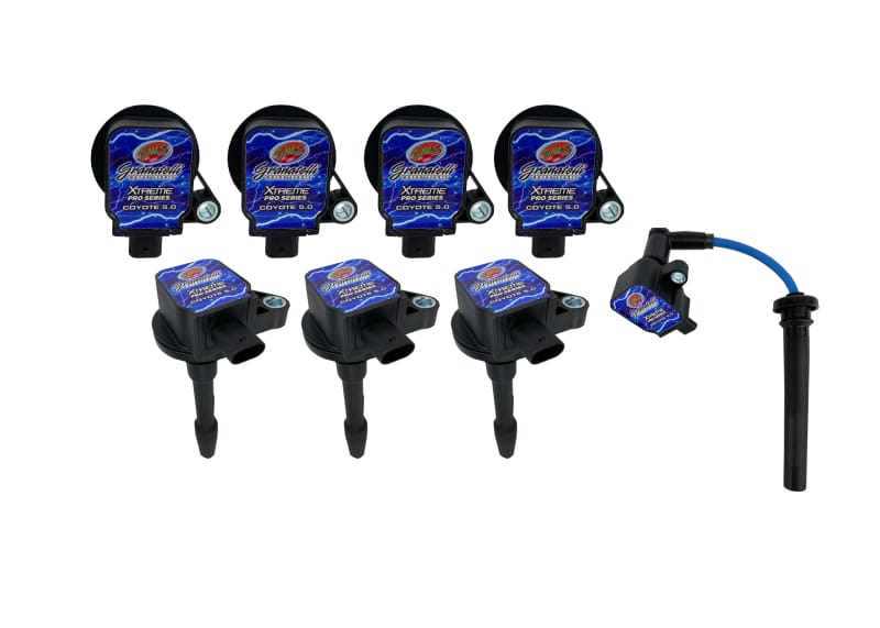 Granatelli Motor Sports — Granatelli 18-23 Ford 5.0L 4V Hi-Perf Coil-On-Plug Wire Conn Kit w/Coil Packs- Blue (65K Volt)
Ignition Coil
