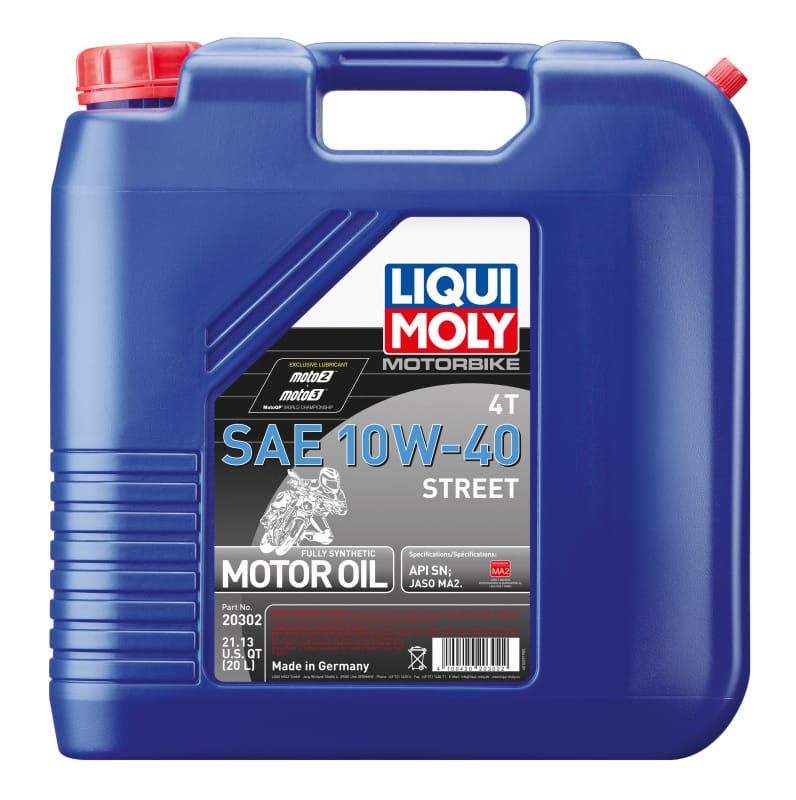LIQUI MOLY — LIQUI MOLY 20L Motorbike 4T SAE 10W40 Street