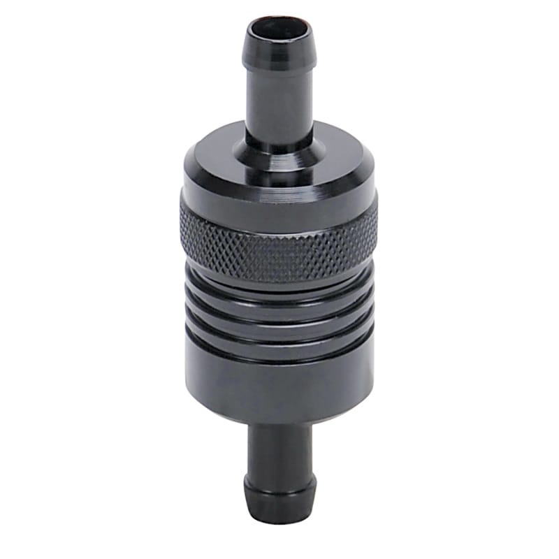 Russell — Russell Performance Black Street Fuel Filter (3in Length 1-1/8in diameter 3/8in inlet/outlet)