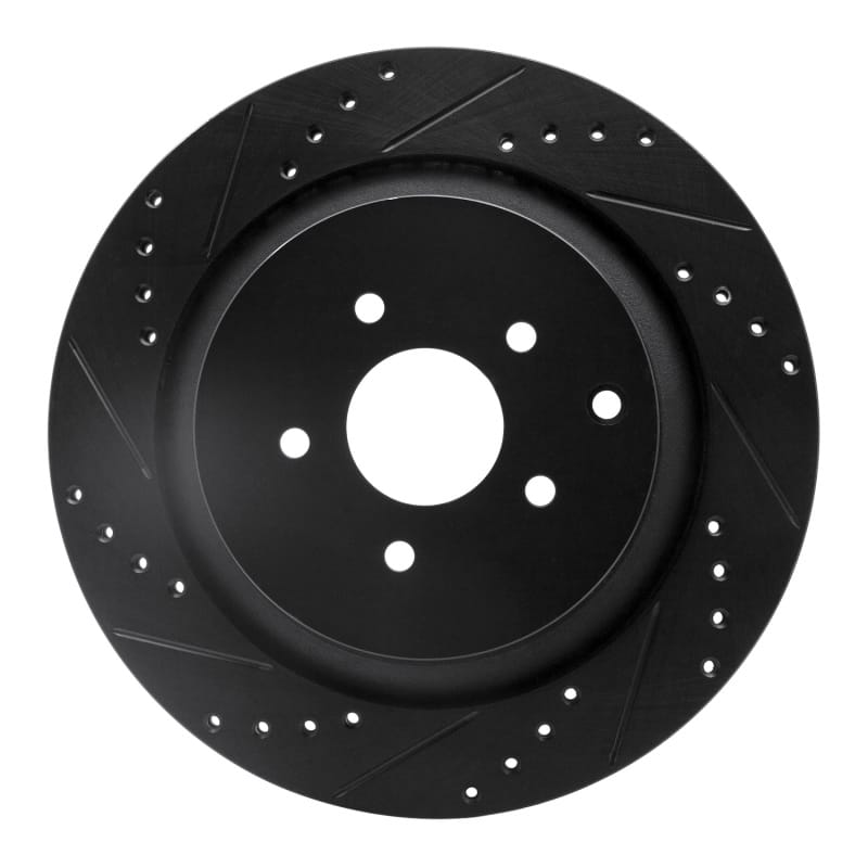 R1 Concepts — R1 09-24 Infiniti Q70L Rear Left Drilled & Slotted Black Brake Rotor
R1 Brake Rotor Drill