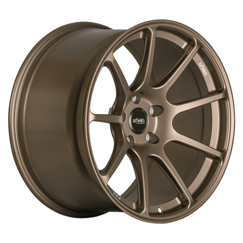 Konig — Konig Forged F5R 18x9.5 5x114.3 ET45 Satin Bronze Wheel (Knurled Bead)