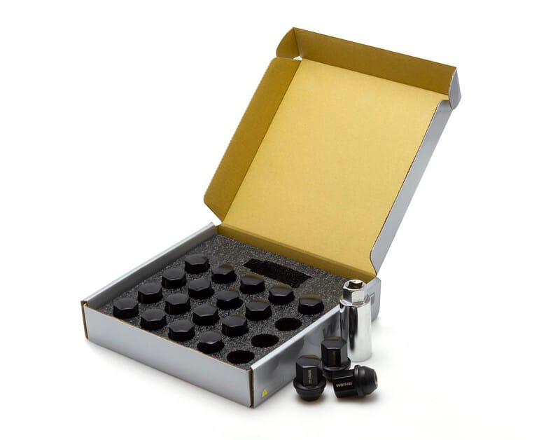 Wheel Mate — Wheel Mate WM14T Closed End Lug Nuts - QTY 20/Black