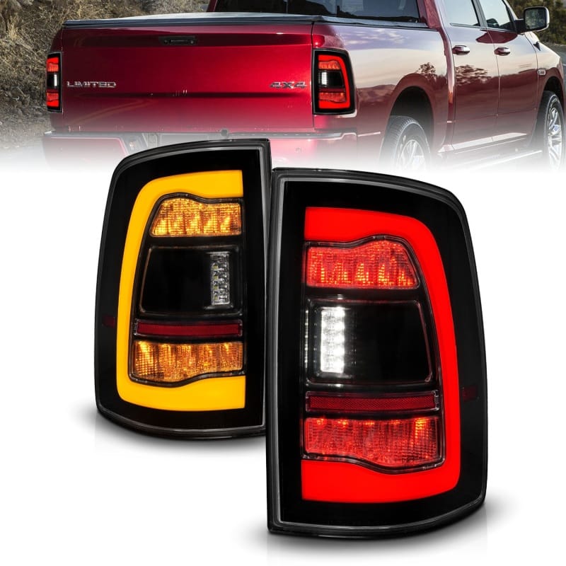 ANZO — ANZO 09-18 Dodge Ram 1500 Sequential LED Taillights Smoke Black w/Switchback Amber Signal
Tail Light Set
TailLightSet