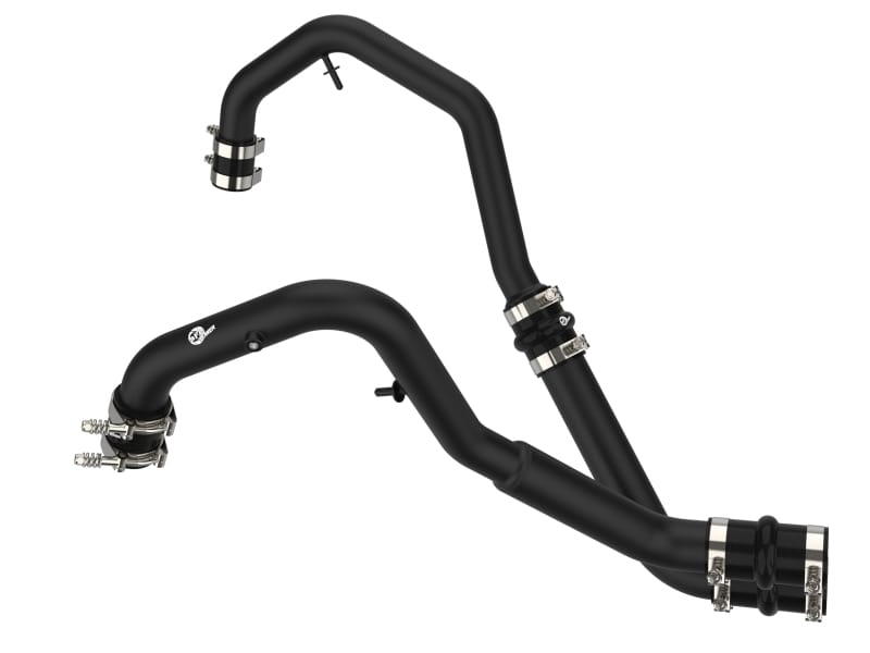 aFe — aFe Bladerunner Intercooler Hot Charge Pipe Black 2-2.5in 2021+ Ford F-150 V6-2.7L (tt)
Hot Charge Pipe