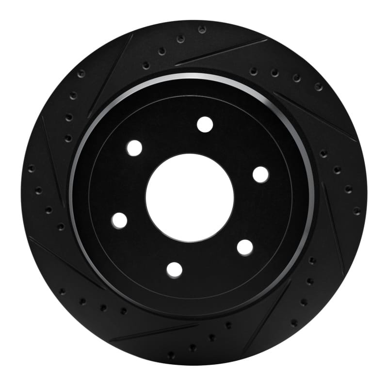 R1 Concepts — R1 16-24 Nissan Titan XD Rear Left Drilled & Slotted Black Brake Rotor
R1 Brake Rotor Drill