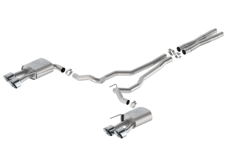 Ford Racing — Ford Racing 2024 Mustang 5.0L Sport Non-Active Cat-Back Exhaust w/Valance - Chrome Tip
Exhaust System Kit