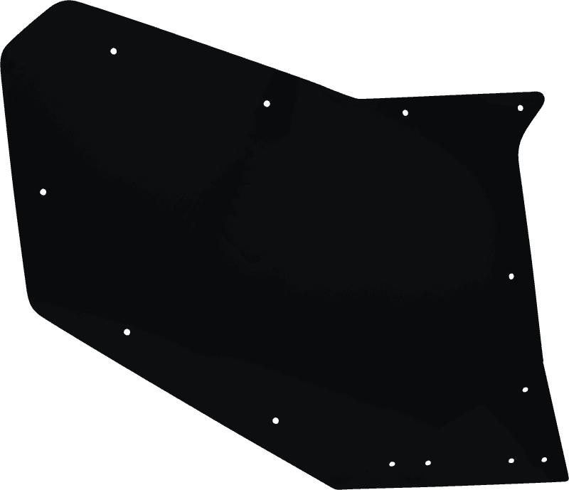 DragonFire Racing — Door Skin, Rear Driver, Black