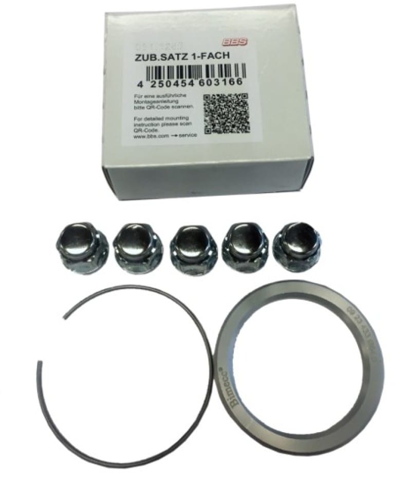 BBS — BBS PFS KIT - ION / Cobalt - Includes 70mm OD - 56.5mm ID Ring / 70mm Clip / Lug Nuts