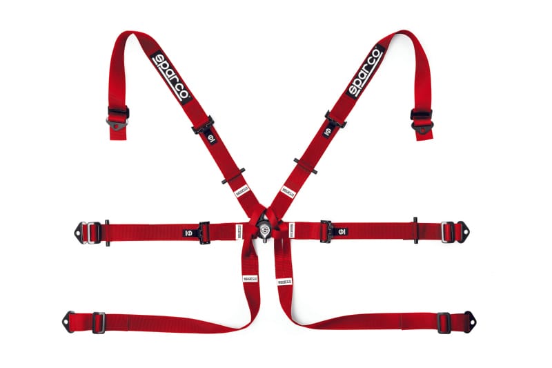 SPARCO — Sparco BELT 6 PNT 2in FORMULA RED