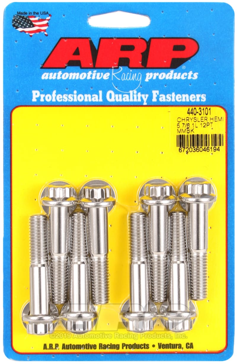 ARP — ARP Chrysler Hemi 5.7/6.1L SS 12pt Motor Mount Bolt Kit