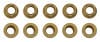 Moroso — Moroso 1/4in-28 Zinc Flange Nut w/ Washer Face - 10 Pack