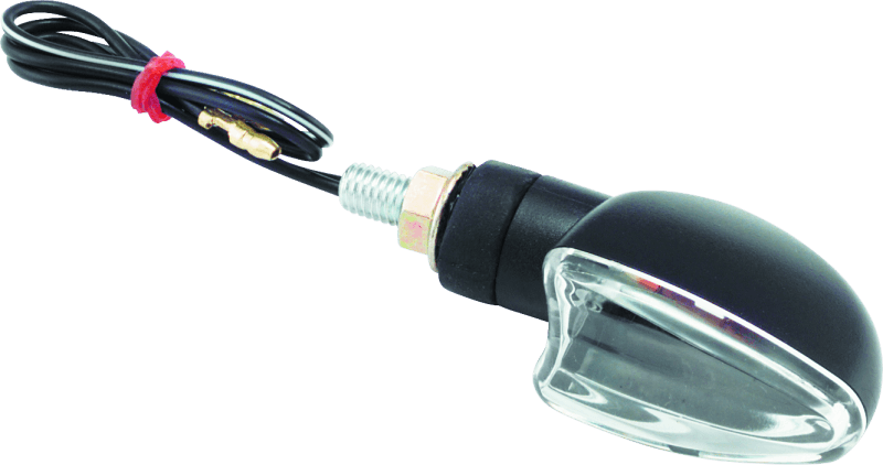 BikeMaster — Ultra Small V Shaped, Black, Clear Lens
