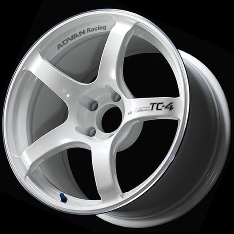 Advan — Advan TC4 18x7 / 4x100 / +41 Offset / 63 CB - Racing White Metallic & Ring