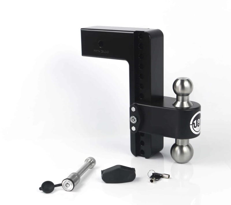 Weigh Safe — Weigh Safe 180 Hitch 10in Drop Hitch & 3in Shank (10K/21K GTWR) w/WS05 - Black Cerakote