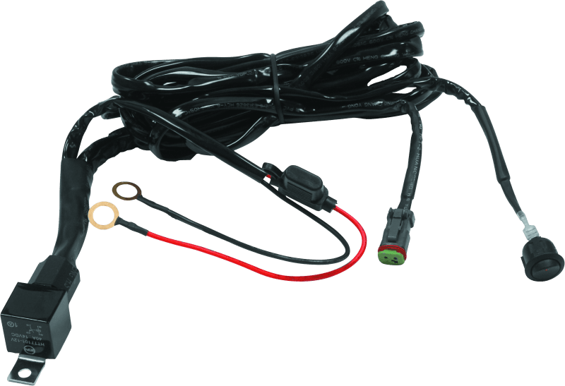 DragonFire Racing — Extreme LED Light Bar Harness, Single, Black