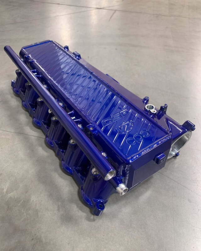 CSF — CSF Toyota A90/A91 Supra/ BMW G-Series B58 Charge-Air Cooler Manifold - LP Blue
