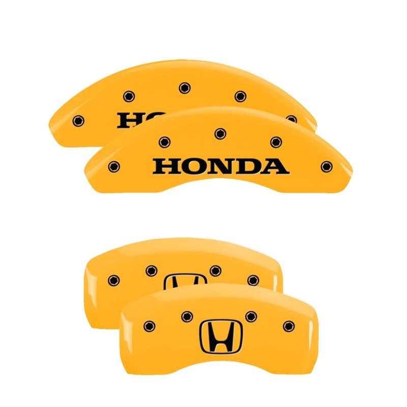 MGP — MGP 4 Caliper Covers Engraved Front Honda Rear H Logo Yellow Finish Black Char 2018 Honda Civic
Caliper Covers