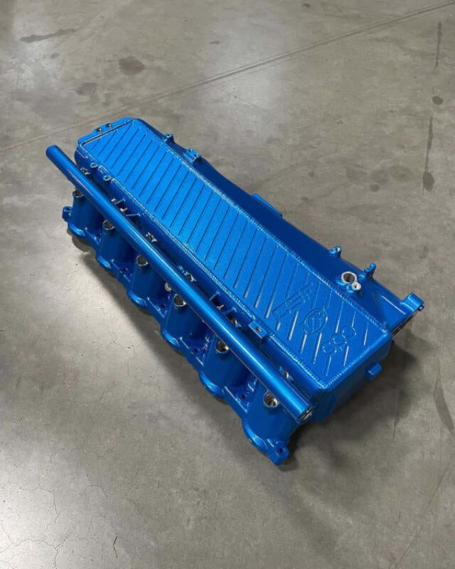 CSF — CSF Toyota A90/A91 Supra/ BMW G-Series B58 Charge-Air Cooler Manifold - Cusco/Verus Engineering Blue