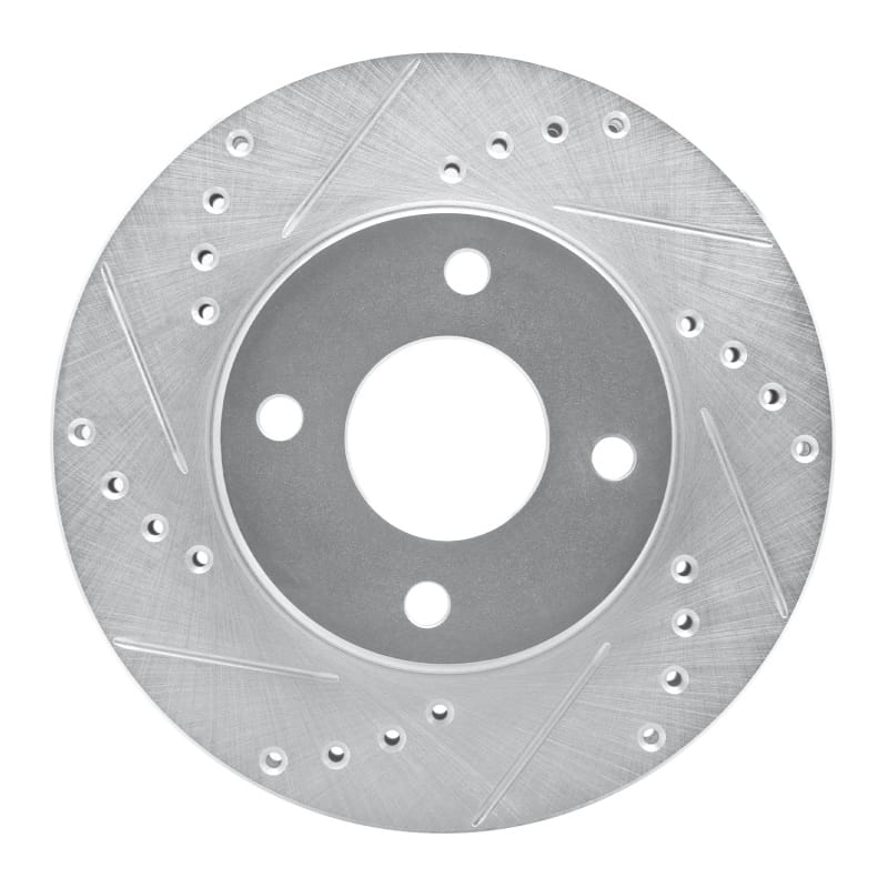 R1 Concepts — R1 95-04 Ford CONTOUR Front Left Drilled & Slotted Silver Brake Rotor
R1 Brake Rotor Drill