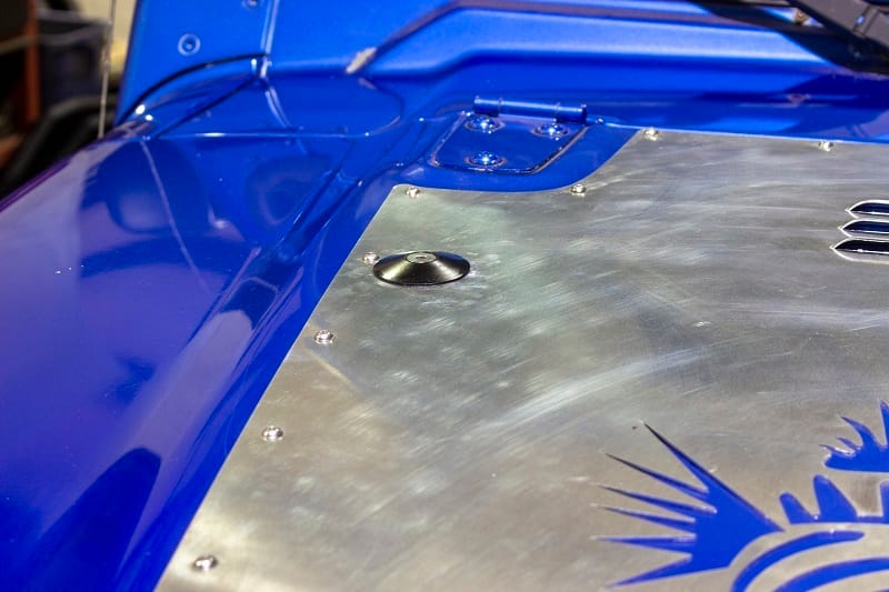 Kentrol — Kentrol 97-19 Jeep Wrangler JK/TJ Hood Bumper Deletes Polished Stainless Steel