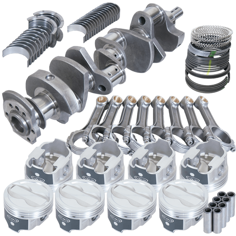 Eagle — Eagle Chevy 350 3.750in Crank 5.700in I-Beam Rods -18cc 4.000in Pistons Rotating Assembly
Street & Strip Assy