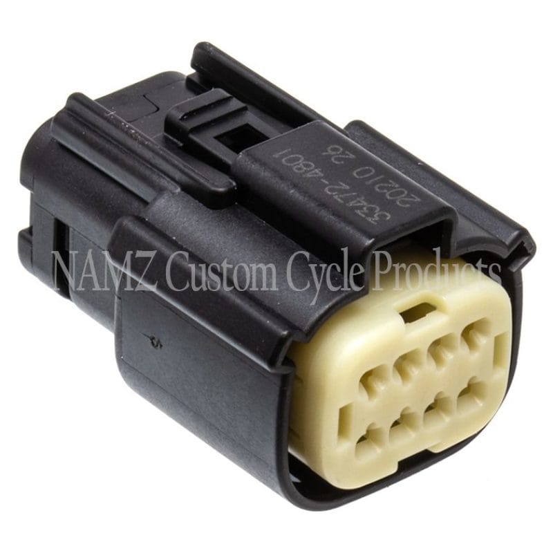 NAMZ — NAMZ 07-23 V-Twin VRSAW/CR/CX Models Molex MX-150 8-Position Female Connector - Blk (HD 72479-07BK)