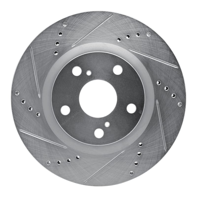 DFC — DFC 06-20 Lexus ES350 Front Left Drilled & Slotted Silver Brake Rotor