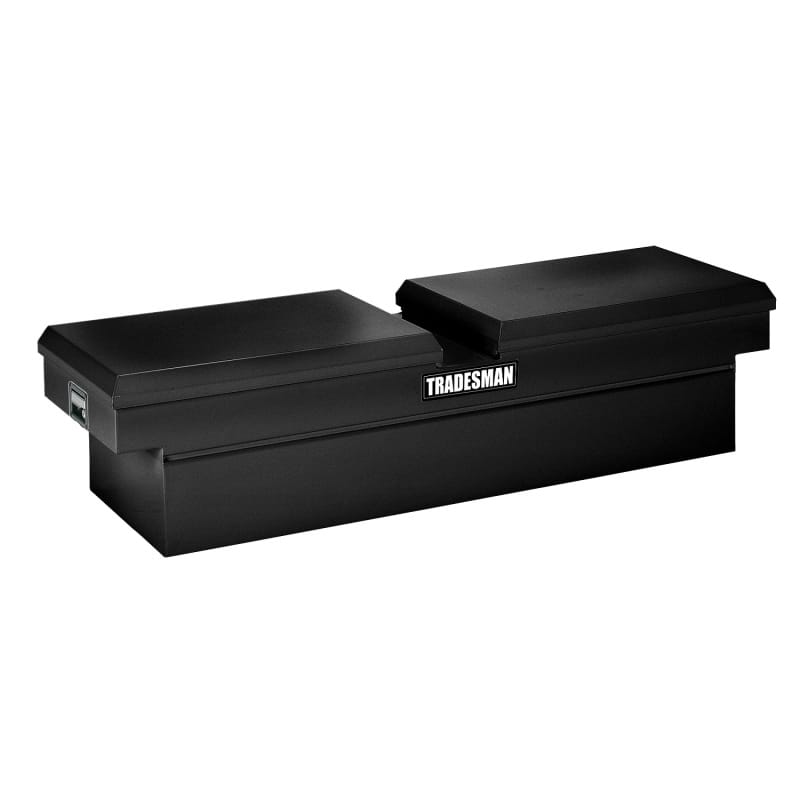 Tradesman — Tradesman Steel Cross Bed Truck Tool Box (70in./Side Opening) - Black