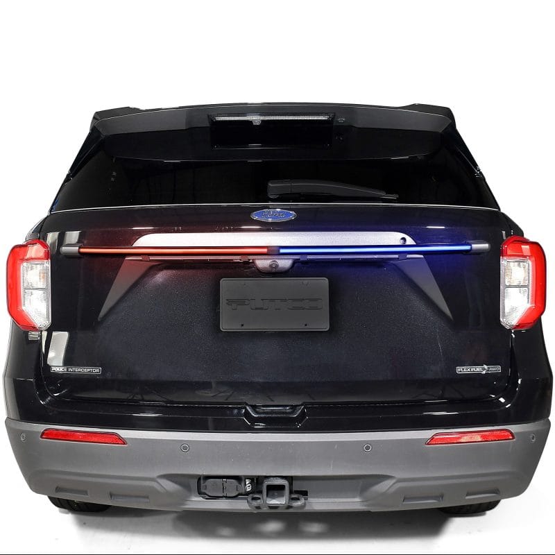 Putco — Putco 36In Red / Blue w/ 64 Strobe Patterns & White Over-Ride Light Bars E-Blades