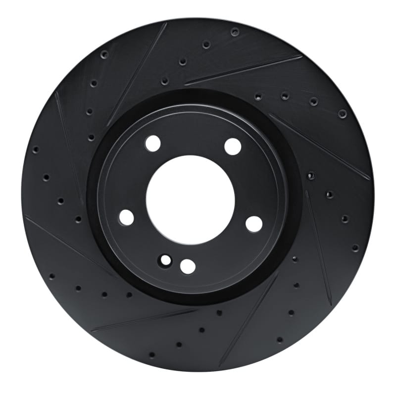 R1 Concepts — R1 2019-2025 Mercedes-Benz G550 Front Left Drilled & Slotted Black Brake Rotor
R1 Brake Rotor Drill