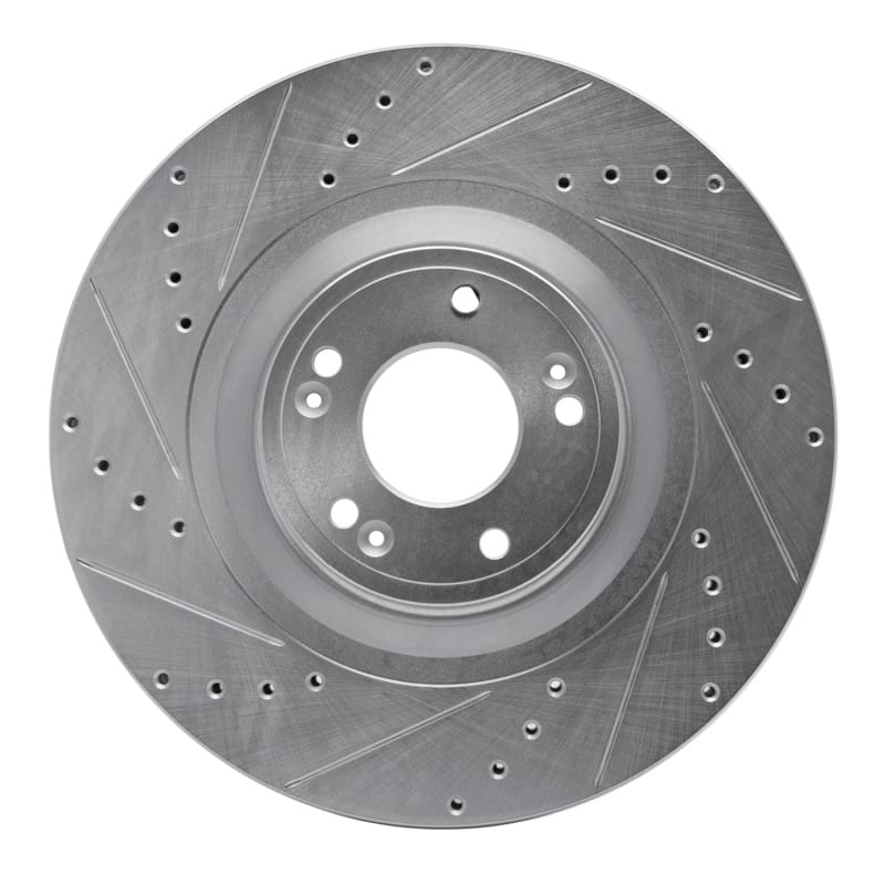 R1 Concepts — R1 12-17 Genesis G80 Front Left Drilled & Slotted Silver Brake Rotor
R1 Brake Rotor Drill