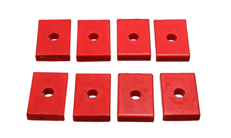 Energy Suspension — Energy Suspension Pad - Firm - 2-7/16in L x 1-5/8in W x 15/32in ID x 1/2in H - Red
LeafSprngInsulator