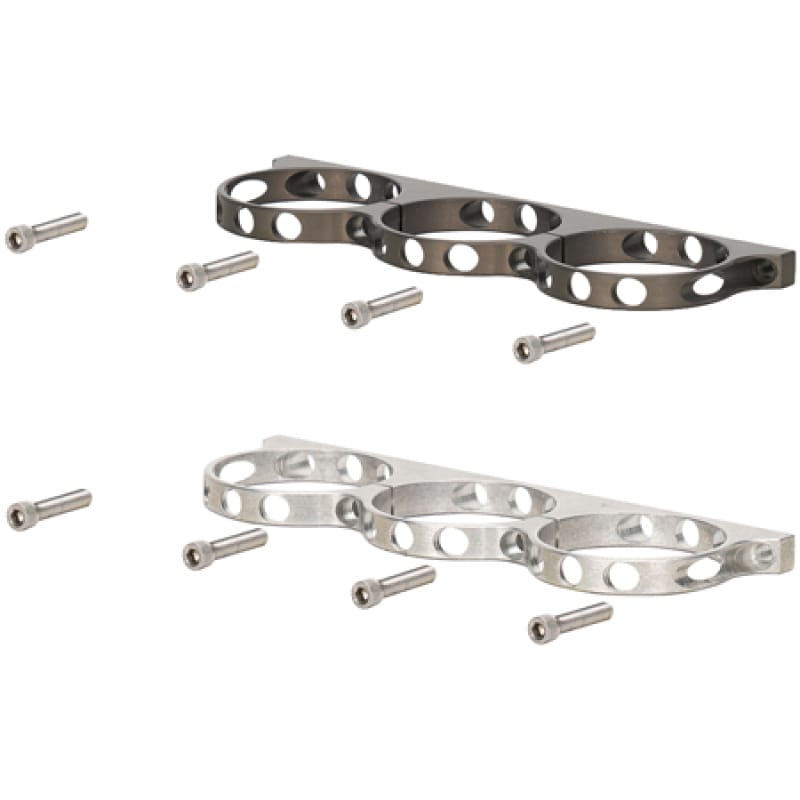 Wilwood — Wilwood Triple Aluminum Reservoir Lightweight Bracket w/ Mounting Screws - Billet