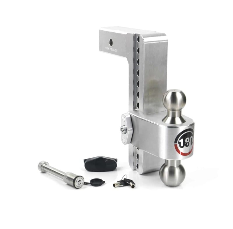 Weigh Safe — Weigh Safe 180 Hitch 10in Drop Hitch & 2.5in Shank (10K/18.5K GTWR) w/WS05 - Aluminum