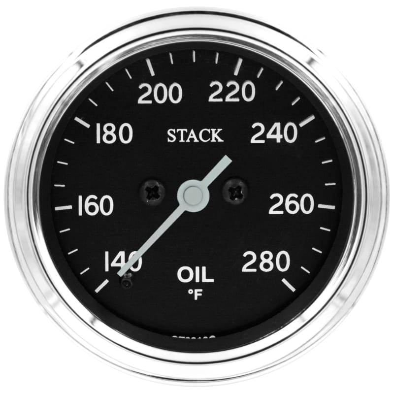 AutoMeter — Autometer Stack 52mm 140-280 Deg F 1/8in NPTF Male Pro Stepper Motor Oil Temp Gauge - Classic
Ga OT Stpr 280F Clsc