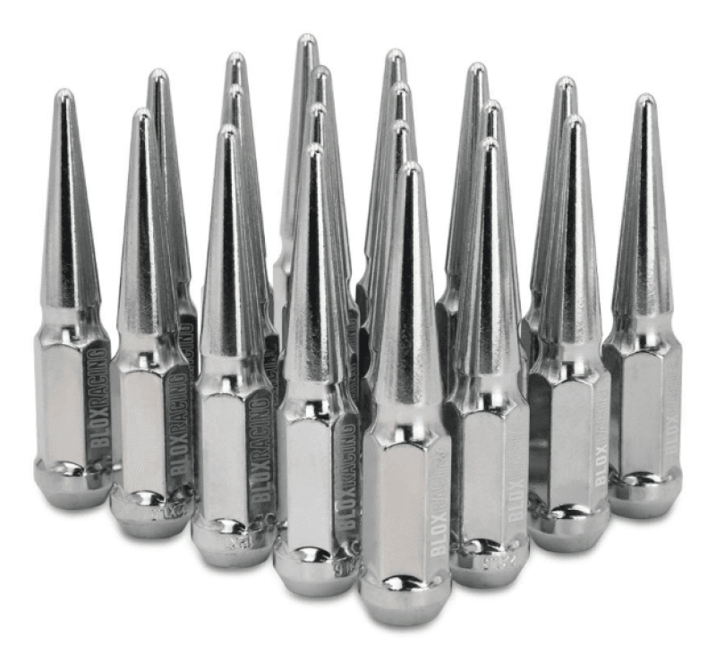 BLOX Racing — BLOX Racing Spike Forged Lug Nuts - Chrome 12 x 1.50mm - Set of 20