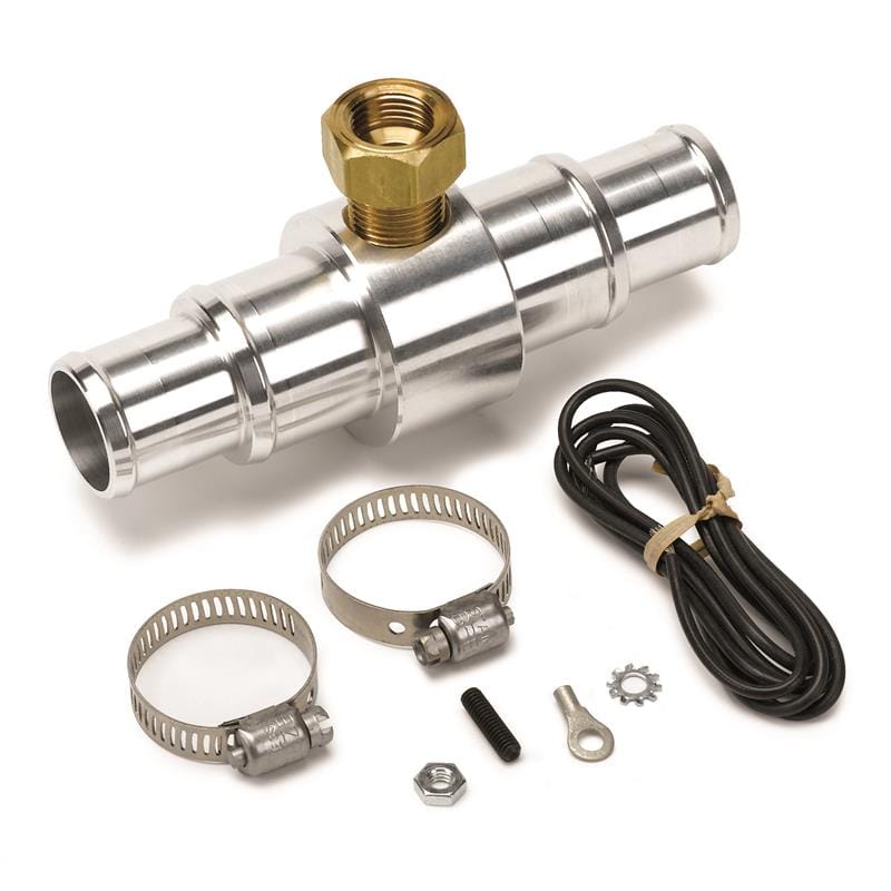 AutoMeter — FITTING, ADAPTER, RADIATOR HOSE, 1" TO 1.25", 3/8" NPTF FEMALE, ALUMINUM