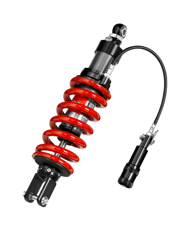 Bitubo Suspension — Bitubo XZE3 Monoshocks Adjustable: Hydraulic Spring Preload, Rebound, Length, Red Spring