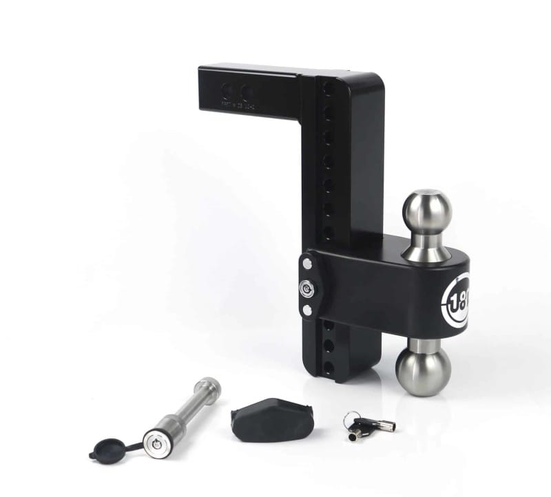 Weigh Safe — Weigh Safe 180 Hitch 10in Drop Hitch & 2in Shank (10K/12.5K GTWR) w/WS05 - Black Cerakote