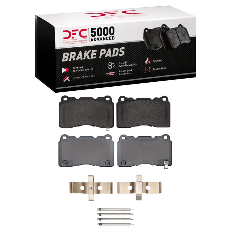 DFC — DFC 14-17 Dodge Viper Rear 5000 Advanced Low Metallic Brake Pads and Hardware Kit
DFC Brake Pad Set
