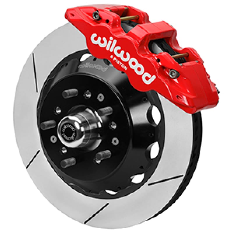 Wilwood — Wilwood 65-68 Chevrolet Impala W/ Drum Spindle Aerolite 6R - 14 in Vented GT Rotor Red