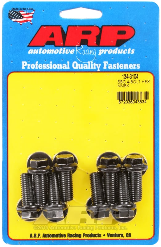 ARP — ARP SB Chevy 4-Bolt Hex Motor Mount Bolt Kit