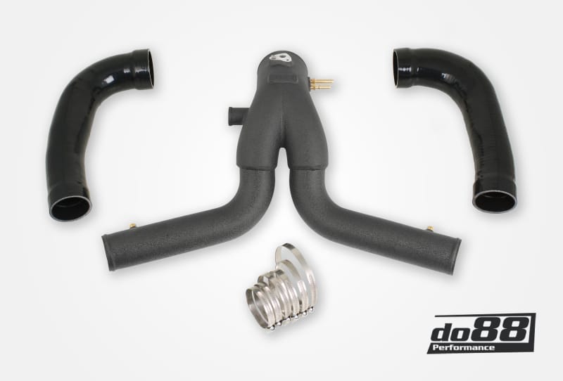 do88 — do88 2015+ Porsche 911 Turbo/Turbo S (991.2) Y-Pipe for do88 Intercooler - Black