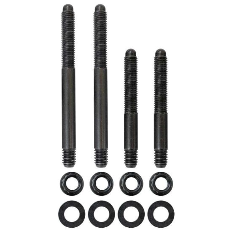 Moroso — Moroso 2PC 5/16in-24 x 2.5in & 2 PC 5/16in-24 X 3.5in Long 12-Point Nuts Carb Stud Kit w/Bracket
